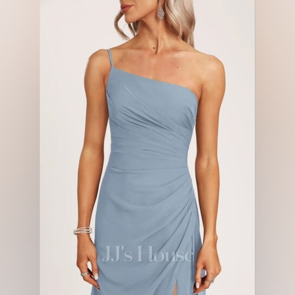 JJs House One Shoulder Chiffon Bridesmaid Dress